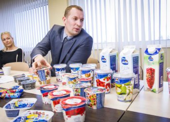 Foto: Valio tegevdirektor Maido Solovjov rõõmustab - Eesti piimanduse eksport on saanud panuse ka Valiolt