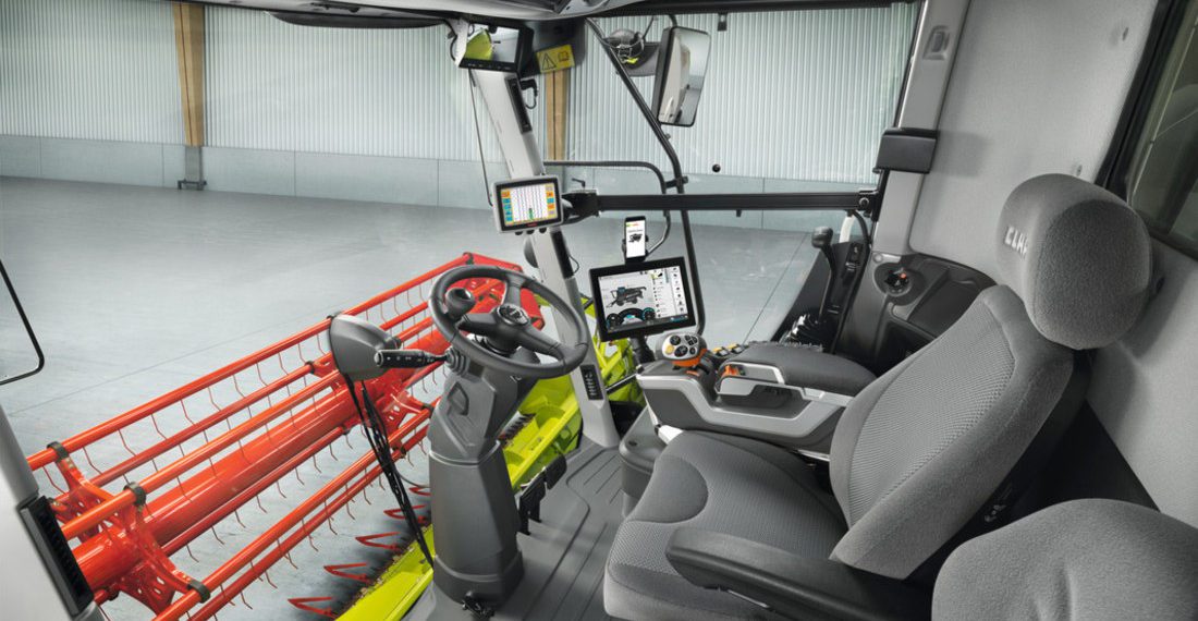 Suurandmed põllumajanduses. Uue põlvkonna põllutöömasinad suudavad andmeid saata otse põllumajandustarkvarasse. Foto: Claas