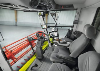 Suurandmed põllumajanduses. Uue põlvkonna põllutöömasinad suudavad andmeid saata otse põllumajandustarkvarasse. Foto: Claas