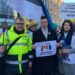 Balti põllumehed kogunevad Brüsselisse meeleavaldusele. Ühenduse eelarve peab vähendama Euroopa põllumajandustootjate vahelist ebavõrdsust. Jüri Ratas sai EPKK aumärgi.Fotol Roomet Sõrmus, Jüri Ratas, Kerli Ats. Foto: EPKK