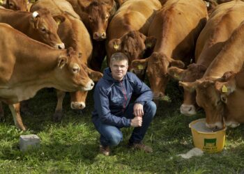 Andres Vaan oma hoolealustega. Foto: Scanpix/Sven Arbet