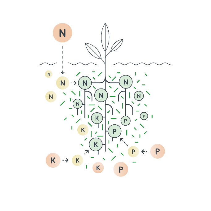 Mullabakterite Biomas GROW kasuamisel ei tunne taim kasvuperioodil toitainete puudust