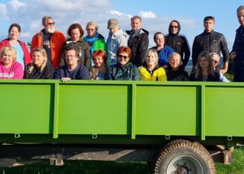 Eesti lihaveisekasvatajad herefordi tõu kodukohas. Foto: Triin Hallap