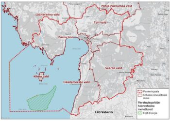 Liivi lahe meretuulepargi elektriühenduste eriplaneeringu materjalid on tutvusmiseks üles pandud. Allikas: Skepast ja Puhkim