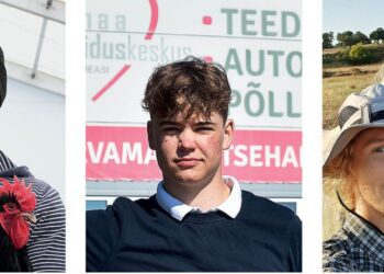 Kutseõpe. Järvamaa Kutsehariduskeskuse (JKHK) Särevere õppekohas aasta alguses kutseõppe kiitusega lõpetanud Oliver Nuut, Siim Arusalu ja Tauri Tõnismäe. Foto: erakogu