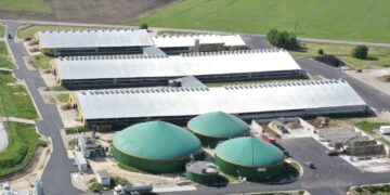 Kääritusjääk põllumaale rammuandjaks: lähema paari-kolme aasta jooksul kavandatakse Eestis uute biogaasitehaste ehitamist. Õisu biogaasijaam. Foto: Eesti Gaas