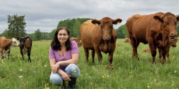 Taastav põllumajandus. Foto: MTÜ Liivimaa Lihaveis eestvedaja Airi Külvet. Foto: Sven Arbet /Scanpix