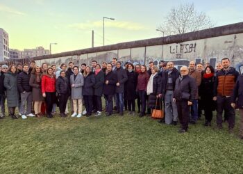 Rahuleiva projekti töögrupi liikmed Berliinis. Foto: EPKK