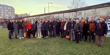 Rahuleiva projekti töögrupi liikmed Berliinis. Foto: EPKK