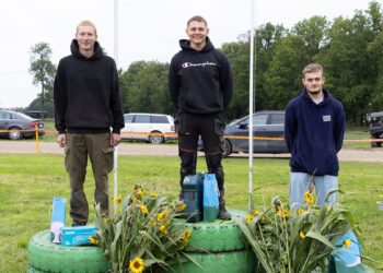 Esikoht Eduard Siim, (Olustvere Teenindus- ja Maamajanduskooli), teise ja kolmanda koha pälvisid Märt Kannel (Olustvere Teenindus- ja Maamajanduskool) ja Rudis Rudzgailis (Läti). Foto: Oleg Hartšenko