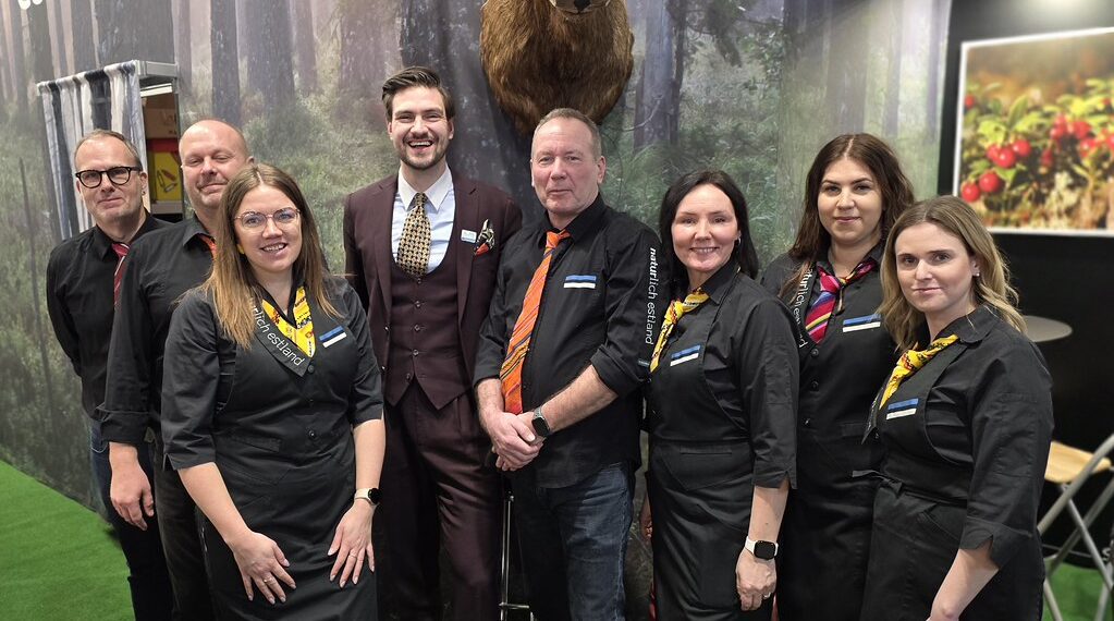 Eesti meeskond ja minister Terras messil Grüne Woche 2026. Foto: EPKK