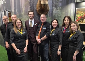 Eesti meeskond ja minister Terras messil Grüne Woche 2026. Foto: EPKK